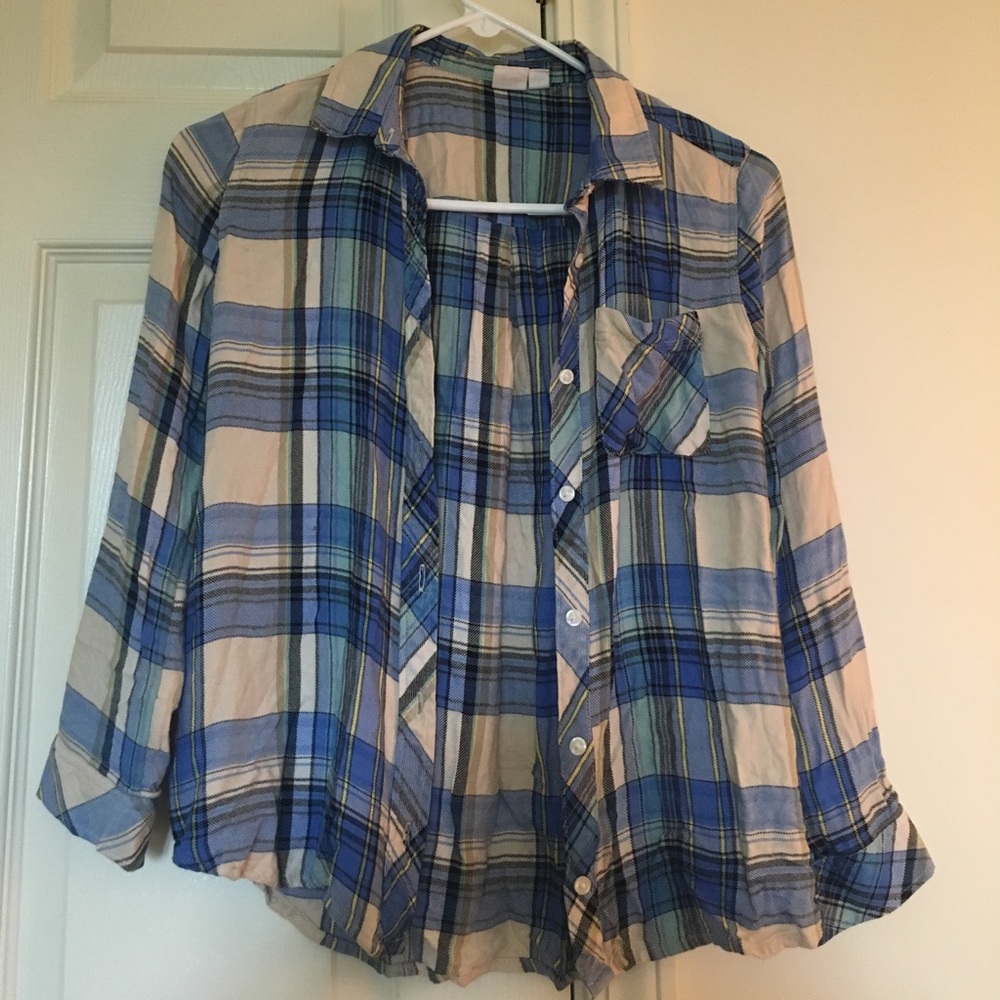 Gap kids size 10 flannel button down.